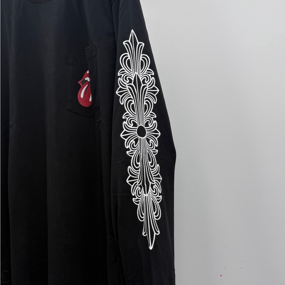 Chrome Hearts Black Tee with Red and White Graphic - Picture 11 of 12